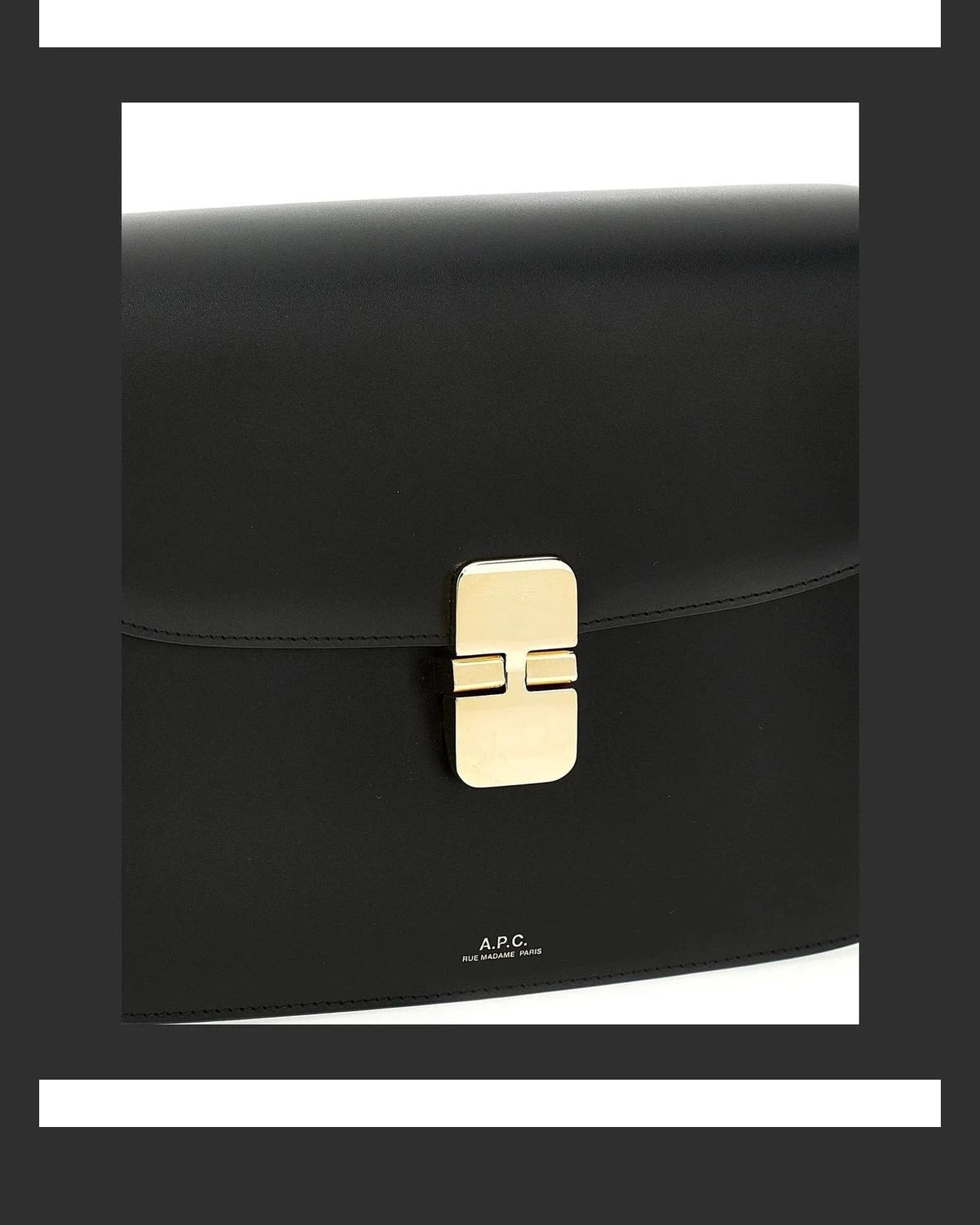 A.P.C. Cross Body Bag in black, Cowhide Leather — view 3