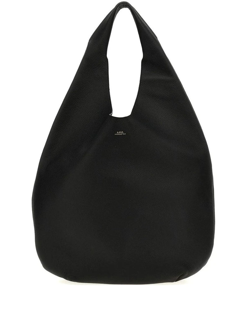 A.P.C. Hobo Bag in black, Calfskin Leather