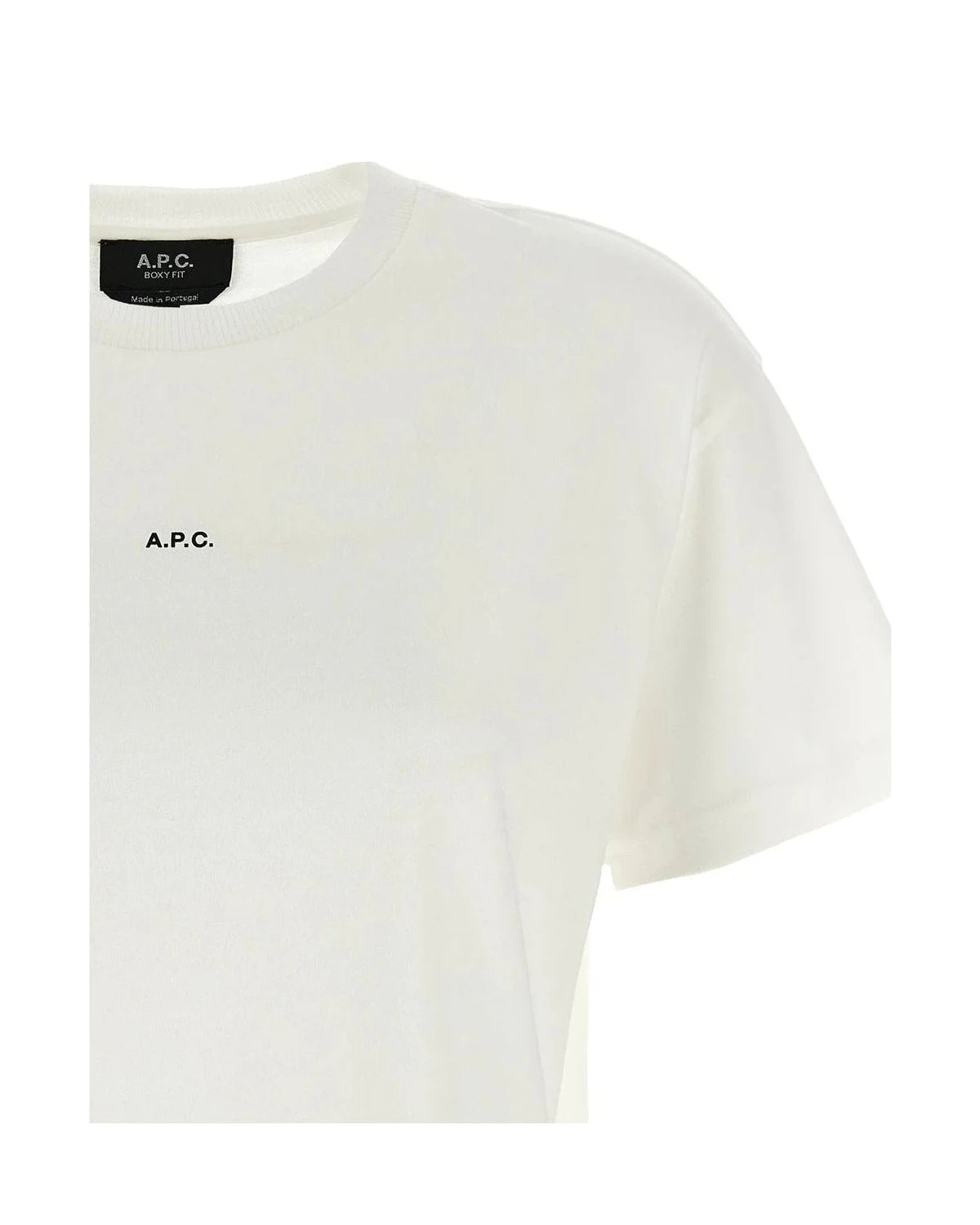 A.P.C. T-Shirt in white, Organic Cotton — view 3