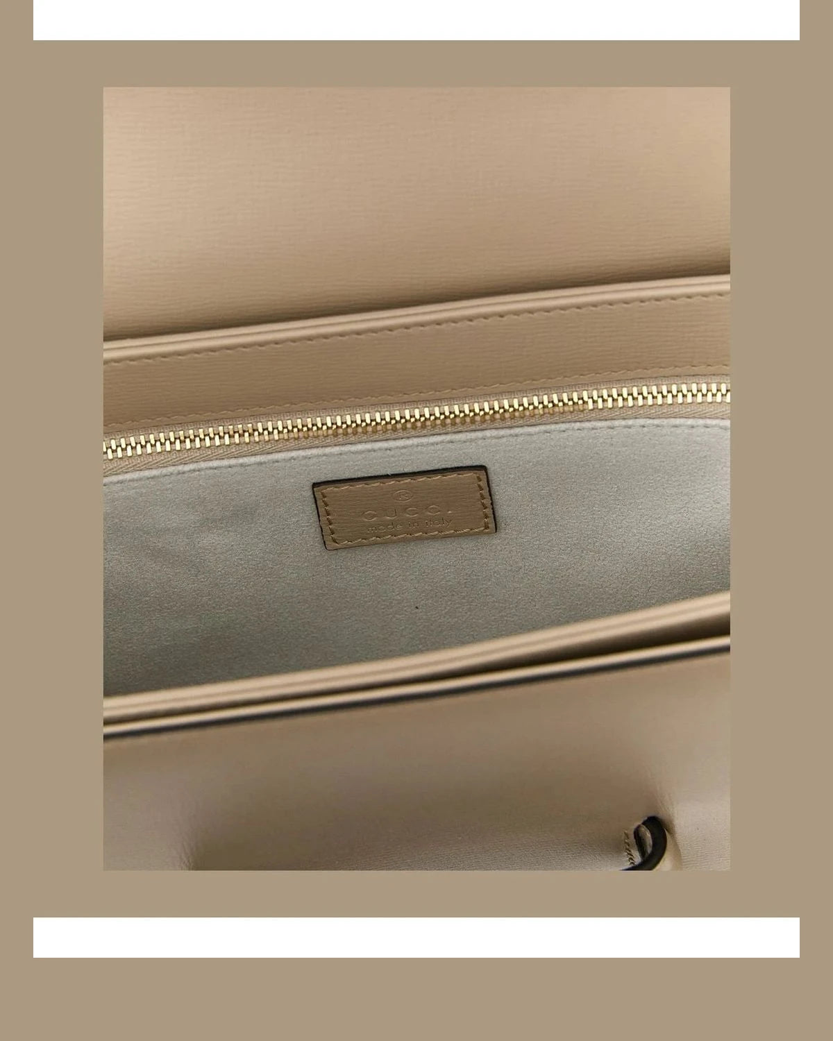 Gucci Shoulder Bag in beige, Calfskin Leather — view 4