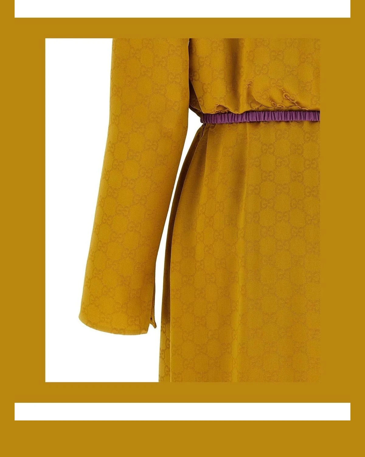 Gucci Dresse in yellow, Viscose — view 4