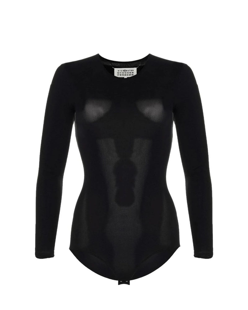 Maison Margiela Bodysuit in black, Polyamide