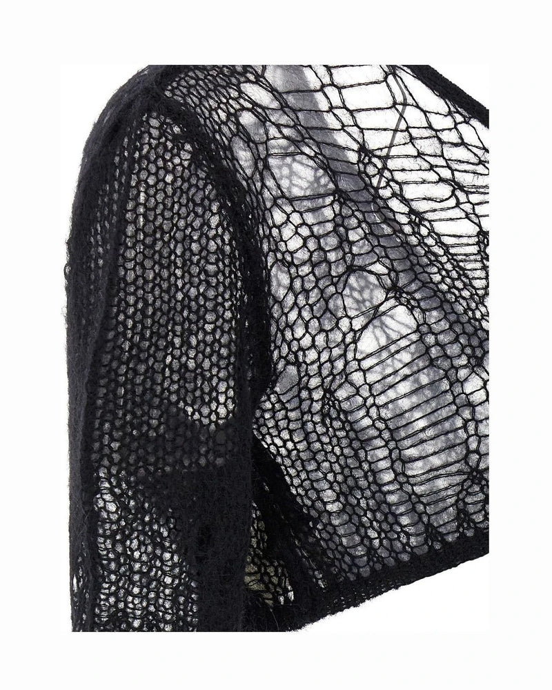 Rick Owens Corset Top in black, Nylon — view 4