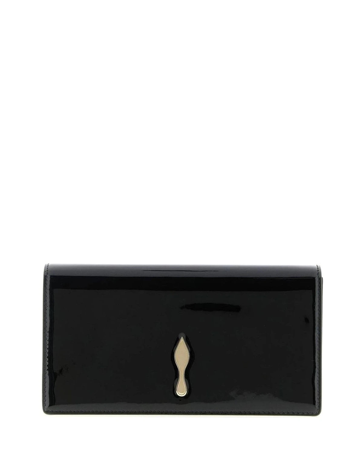 Christian Louboutin Black Envelope Clutch 