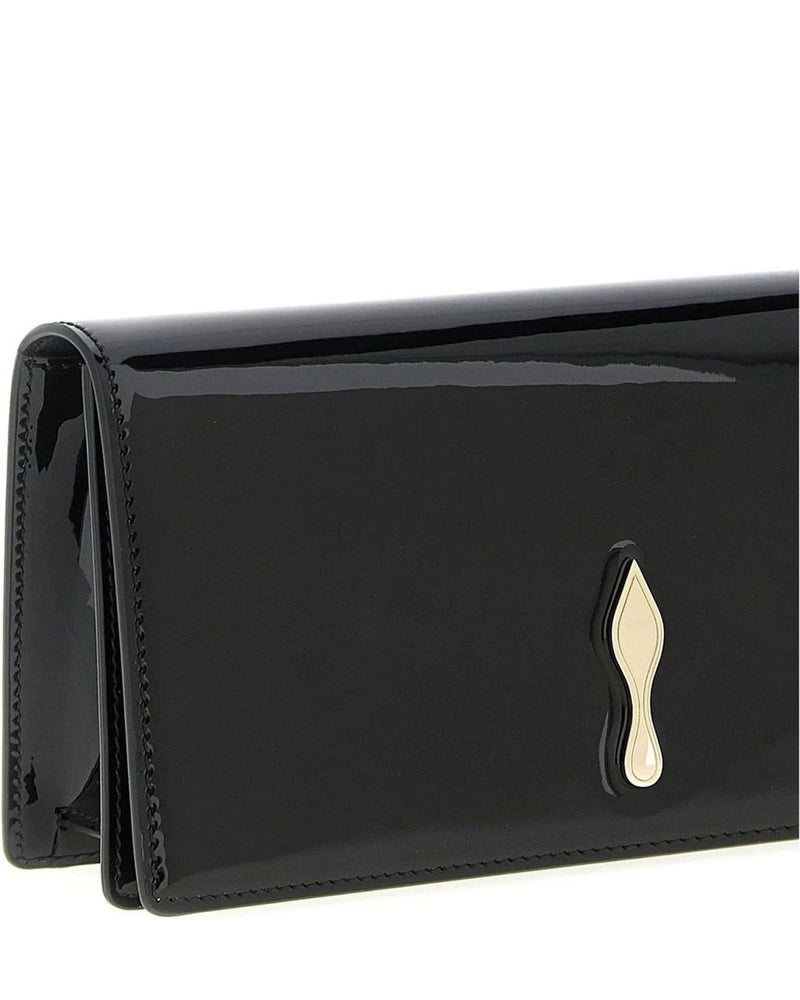 Christian Louboutin Envelope Clutche in black, Calfskin Leather — view 3