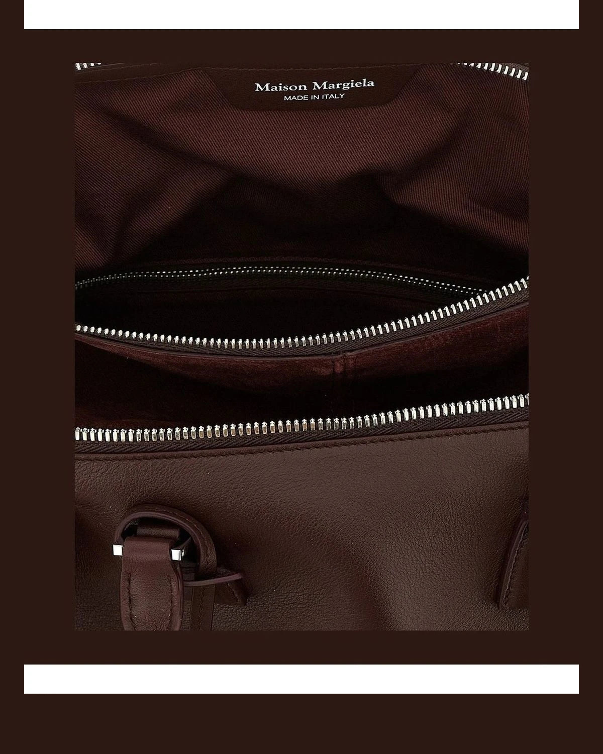 Maison Margiela Satchel Bag in red, Calfskin Leather — view 4