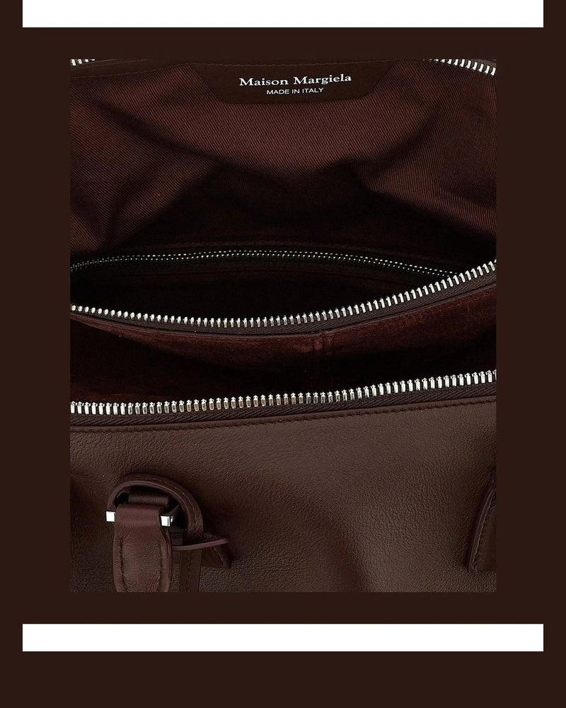 Maison Margiela Satchel Bag in red, Calfskin Leather — view 4