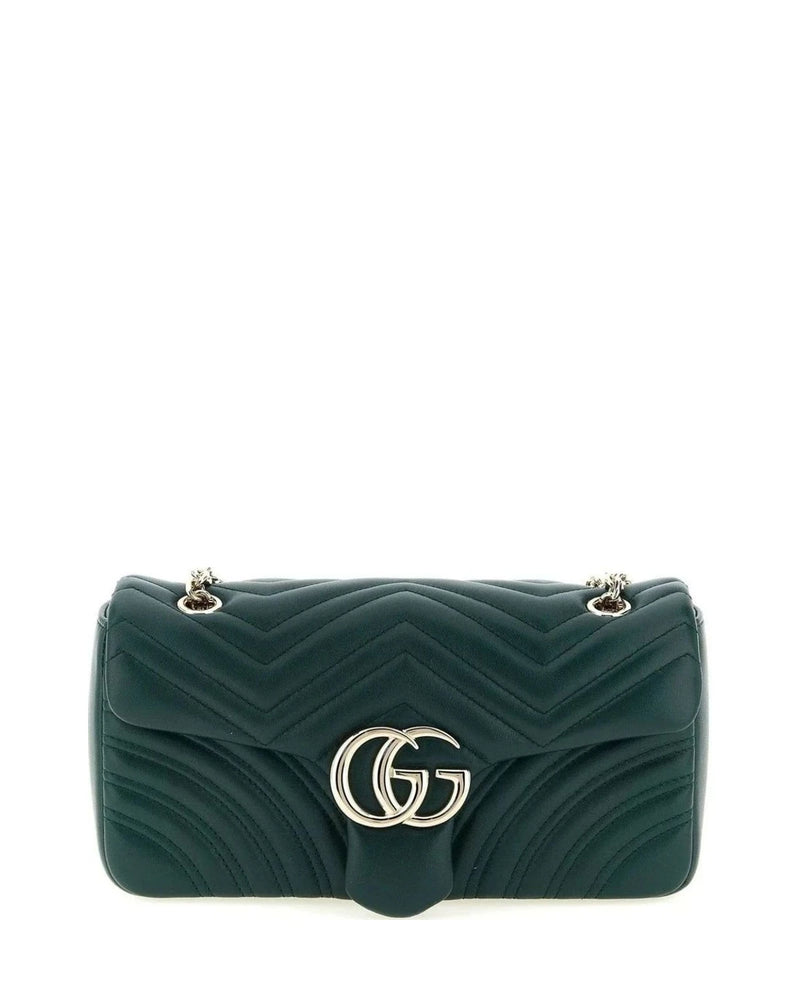 Gucci Cross Body Bag in green, Lamb Leather