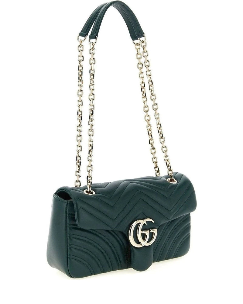 Gucci Cross Body Bag in green, Lamb Leather — view 3