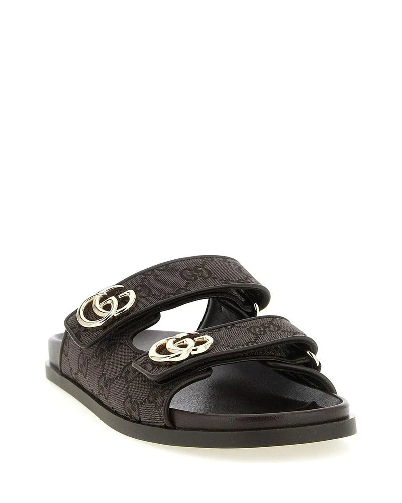 Gucci Slides in brown, Cotton — view 2