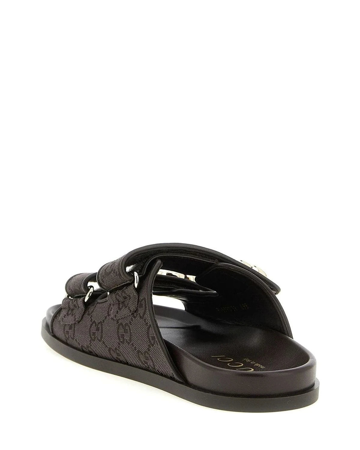 Gucci Slides in brown, Cotton — view 3