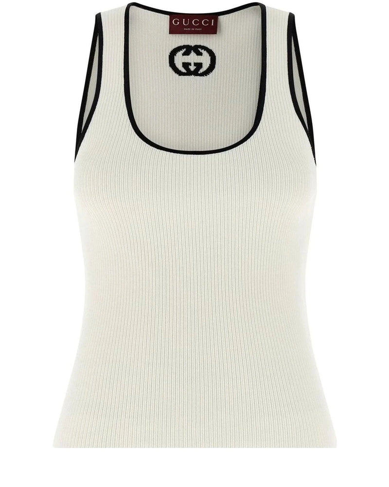 Gucci Tank Top in white