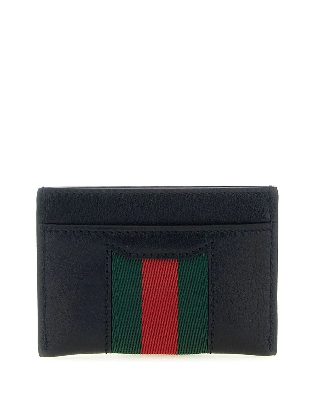 Gucci Card Case in black, Calfskin Leather — view 2