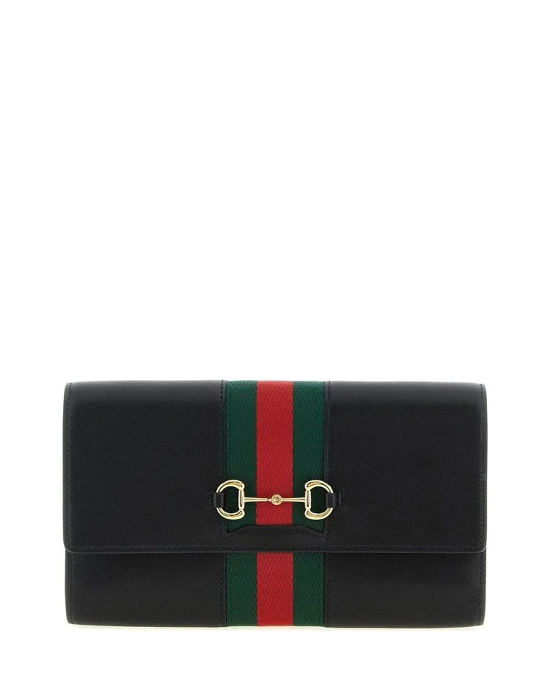 Gucci Clutch Bag in black, Calfskin Leather