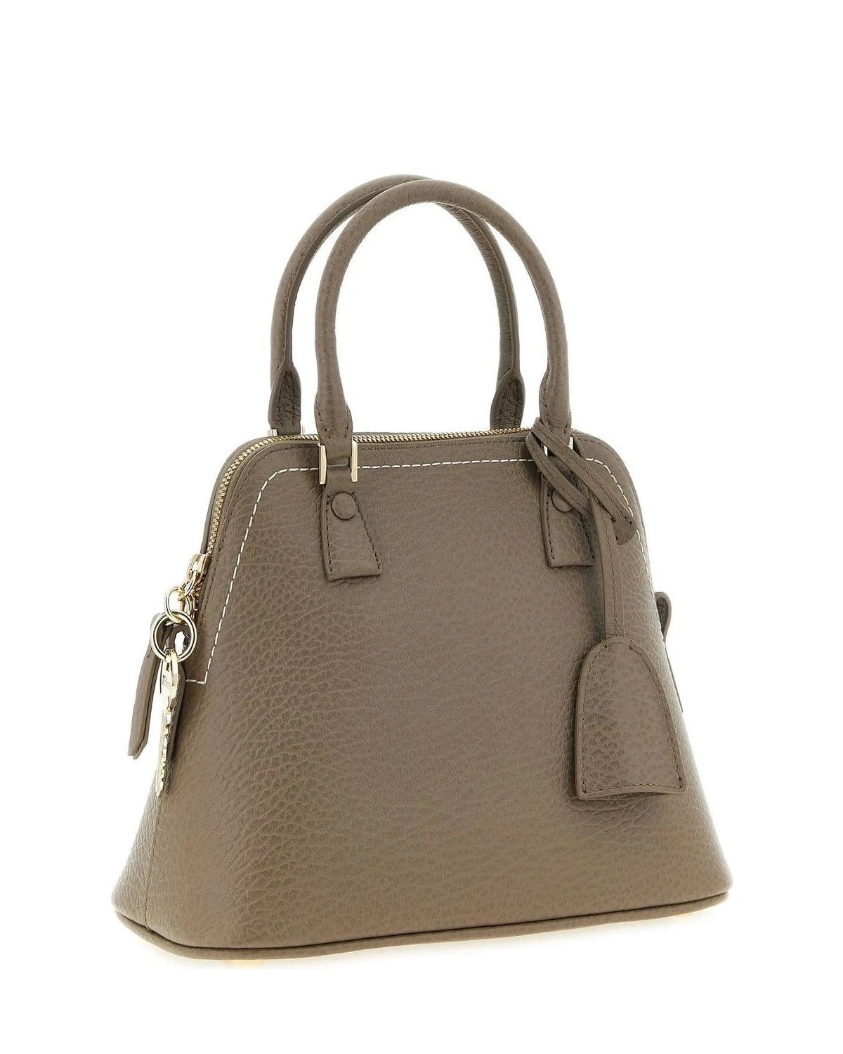 Maison Margiela Satchel Bag in gray, Calfskin Leather — view 3
