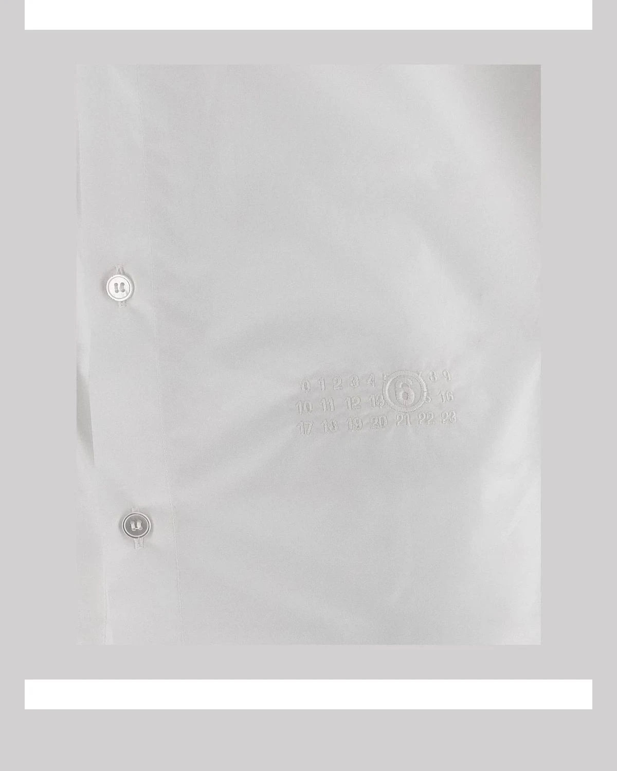 MM6 Maison Margiela Dress Shirt in white, Cotton — view 4