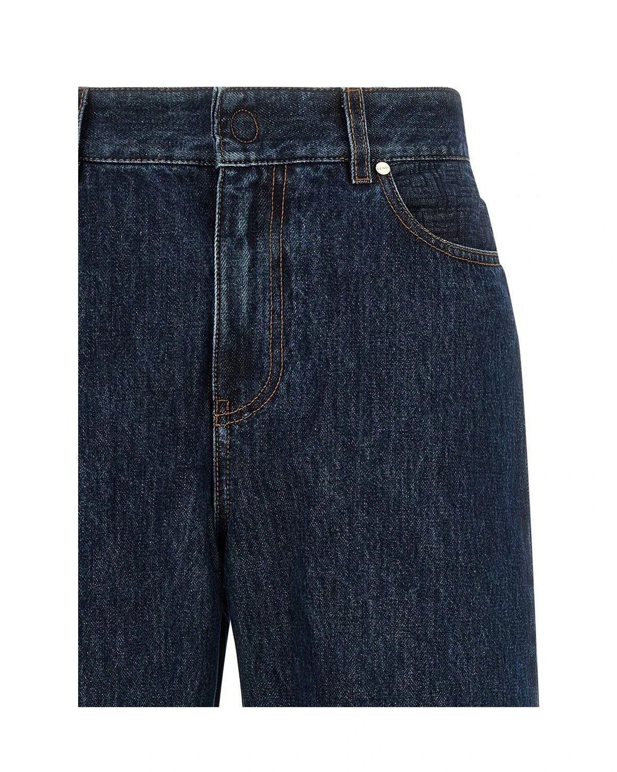 Fendi Jean in blue, Cotton — view 3