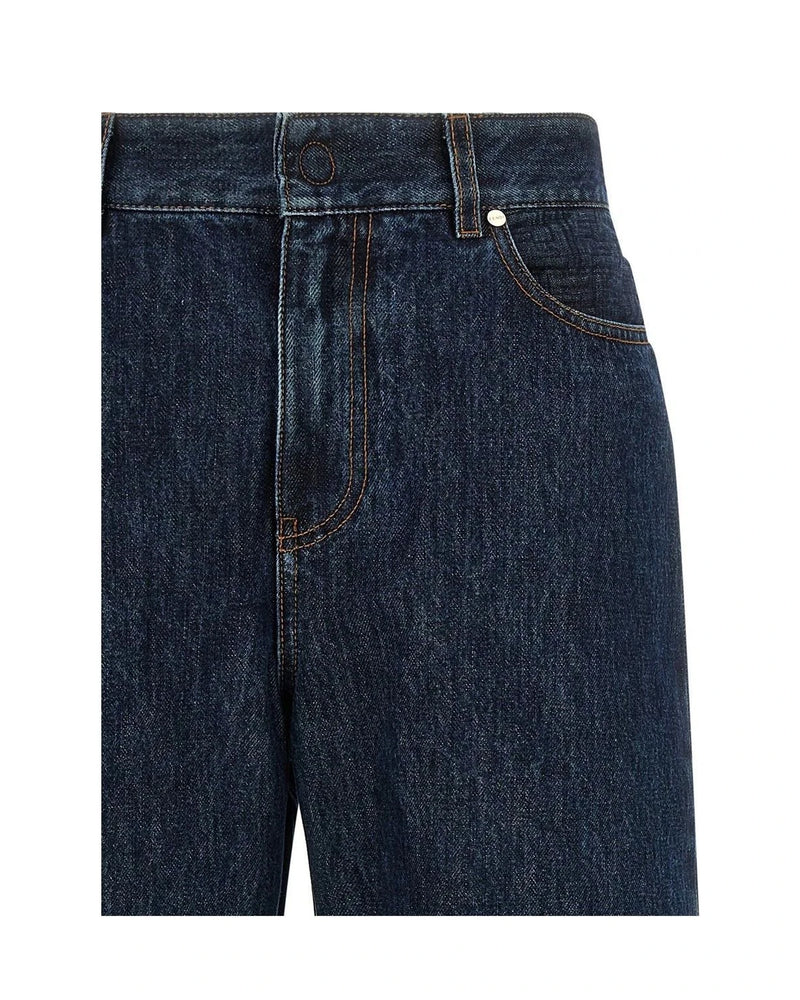Fendi Jean in blue, Cotton — view 3