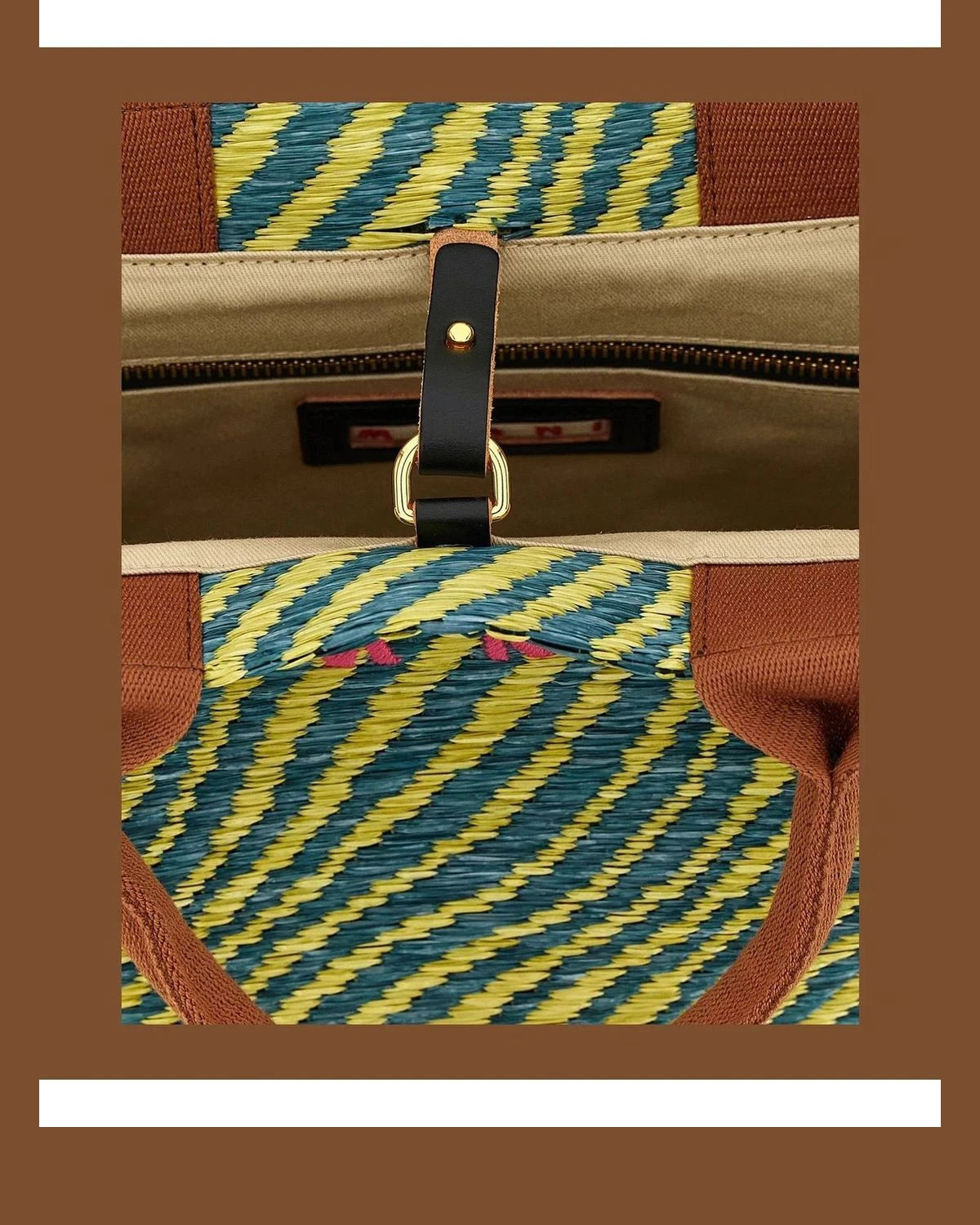 Marni Tote Bag in multicolor, Polyamide — view 4