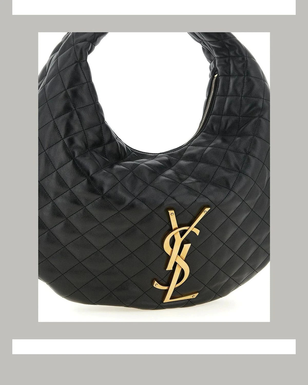 Saint Laurent Shoulder Bag in black, Lamb Leather — view 3