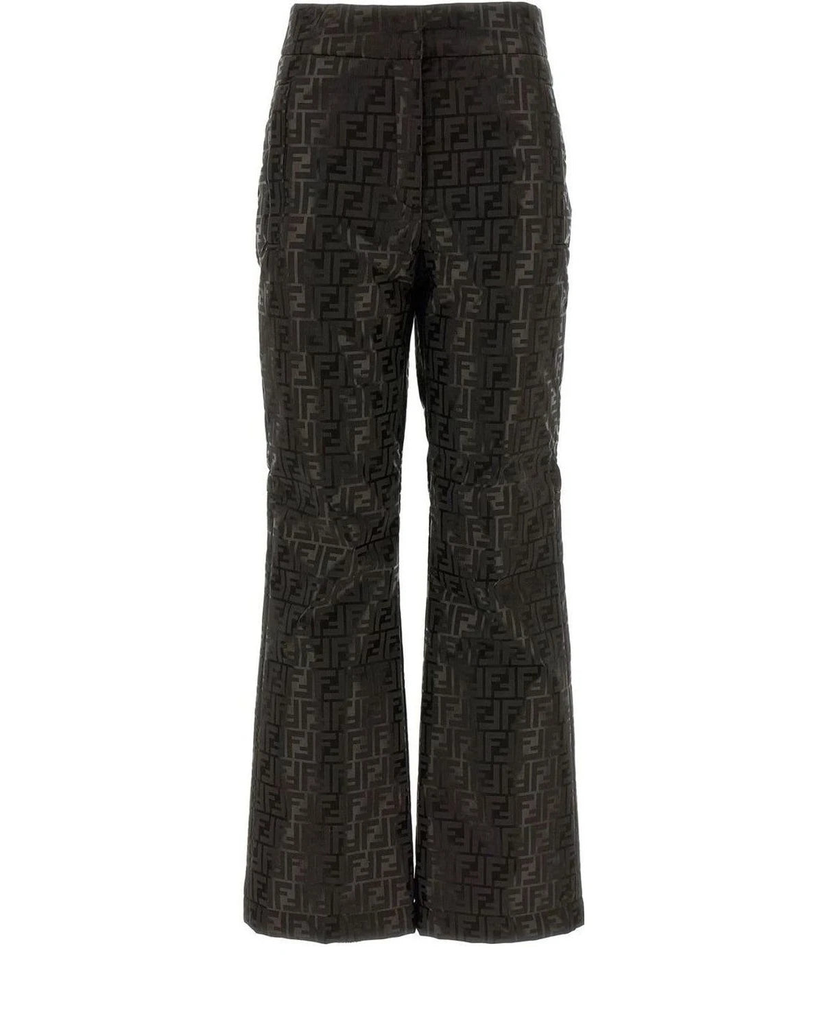 Fendi Trouser in brown, Cotton