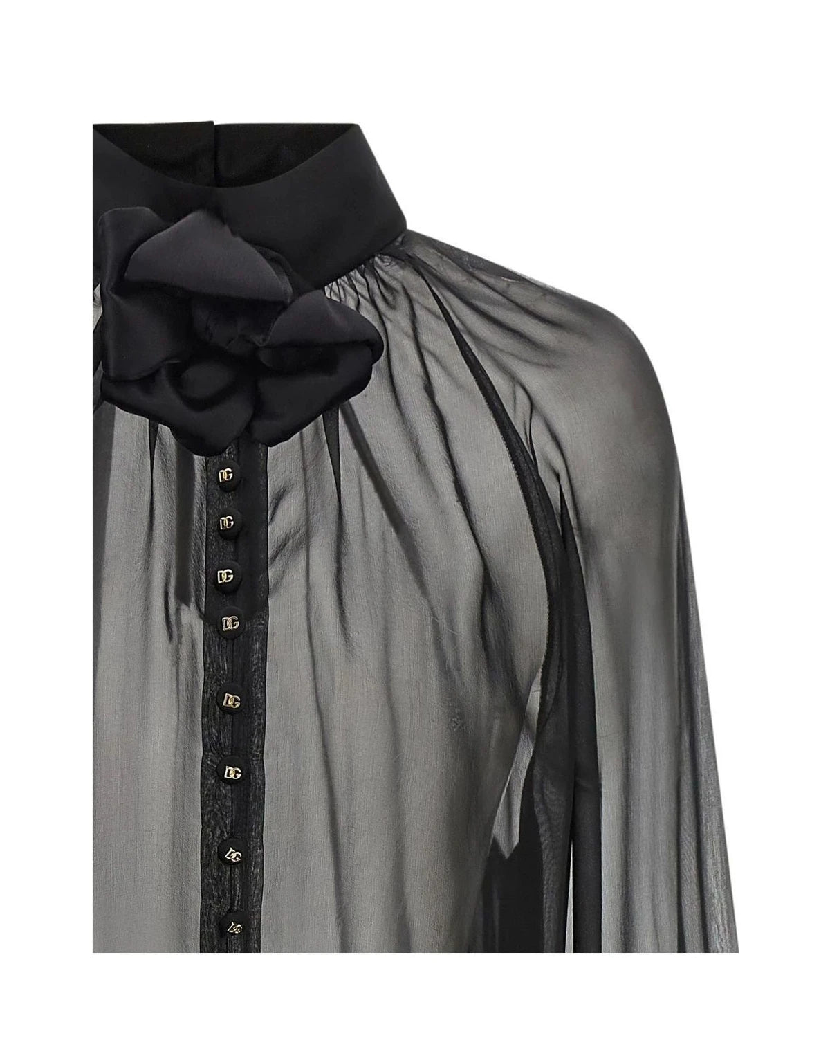 Dolce & Gabbana Blouse in black, Silk — view 3