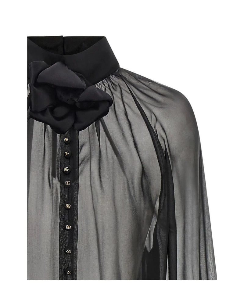 Dolce & Gabbana Blouse in black, Silk — view 3