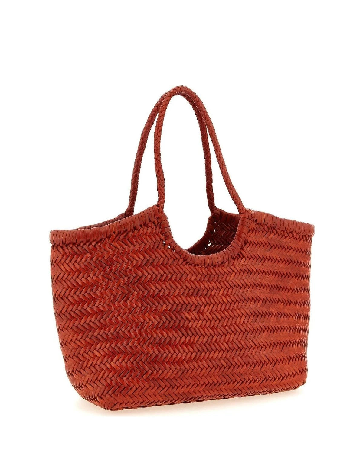 Dragon Diffusion Tote Bag in orange, Calfskin Leather — view 2