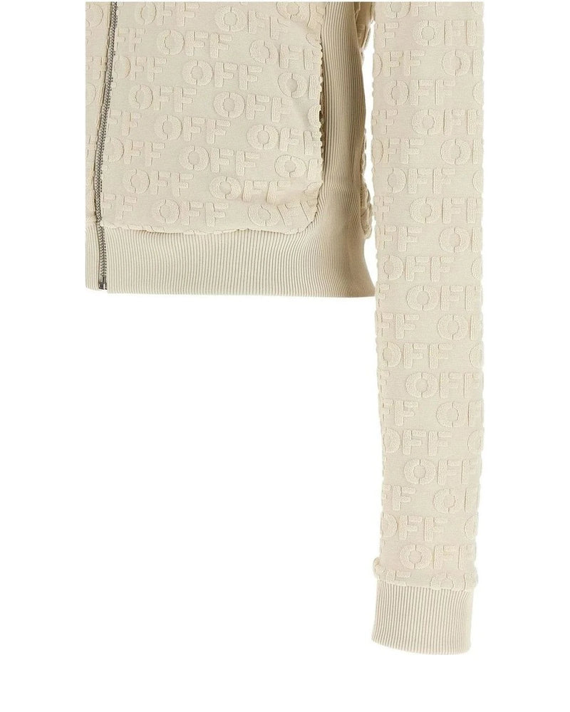 Off-White Hoodie in beige, Cotton — view 4