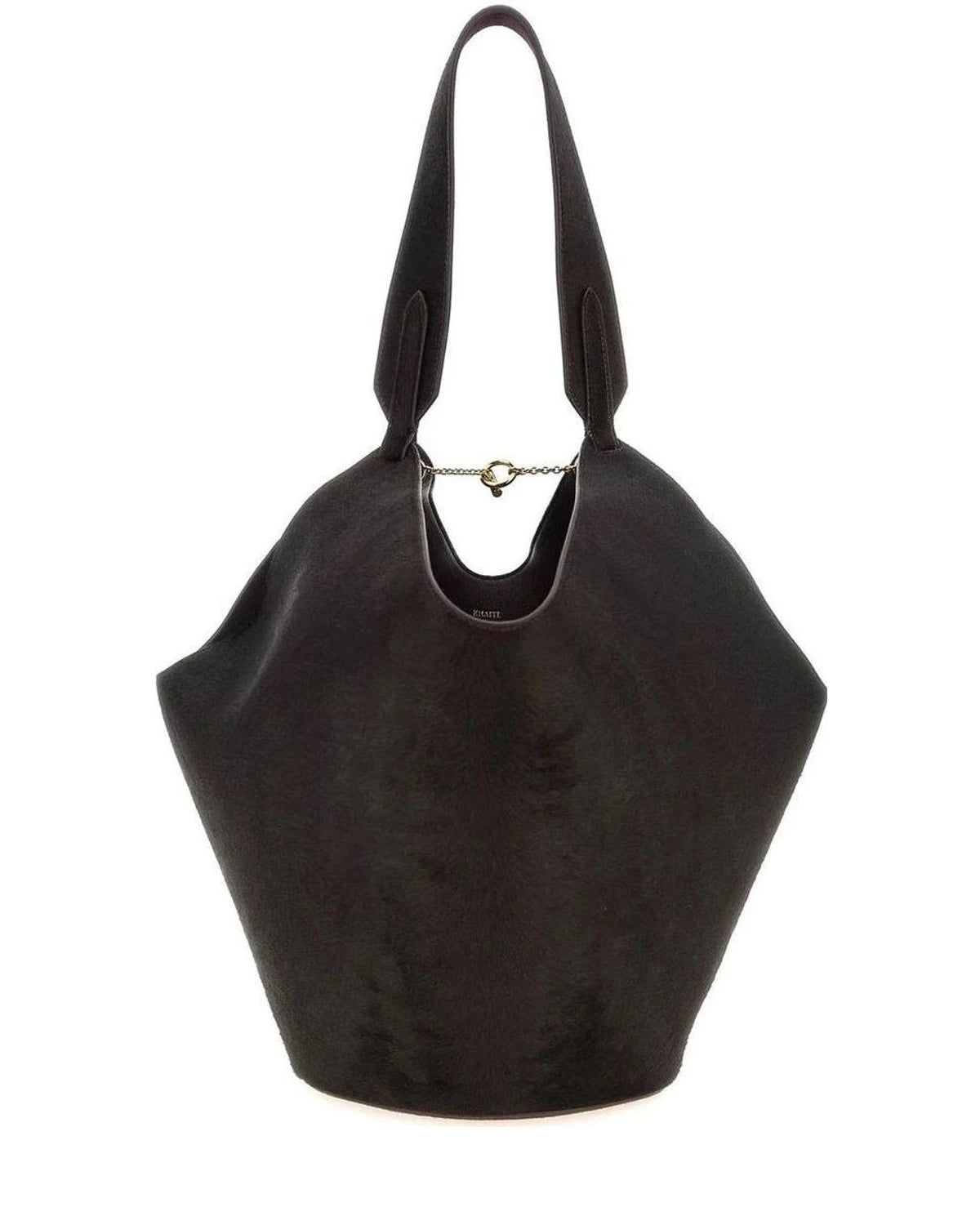 Khaite Bucket Bag in red, Calfskin Leather