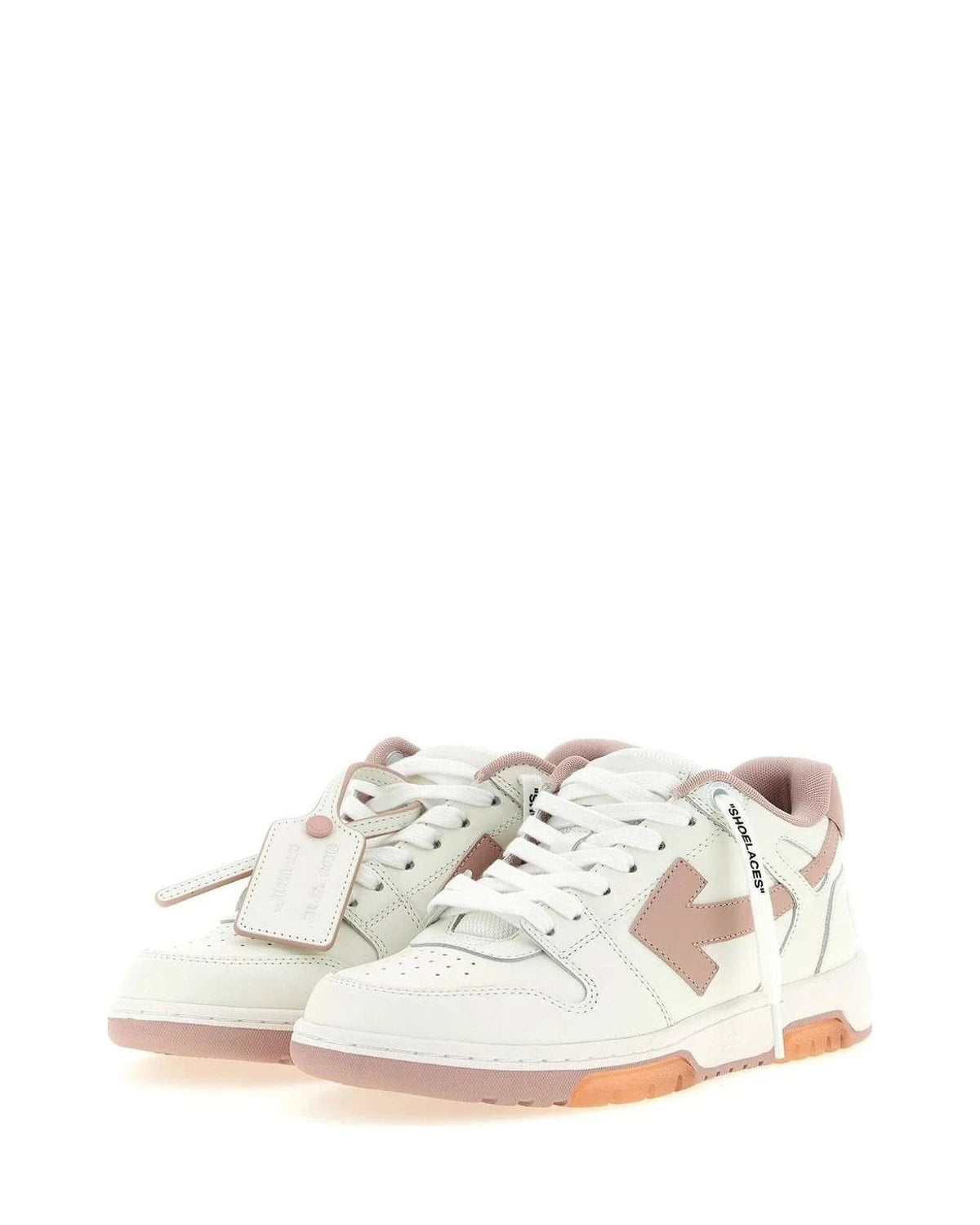 Off-White Sneakers in pink, Leather — view 2