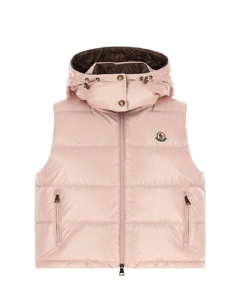 Moncler Vest in pink, Polyamide