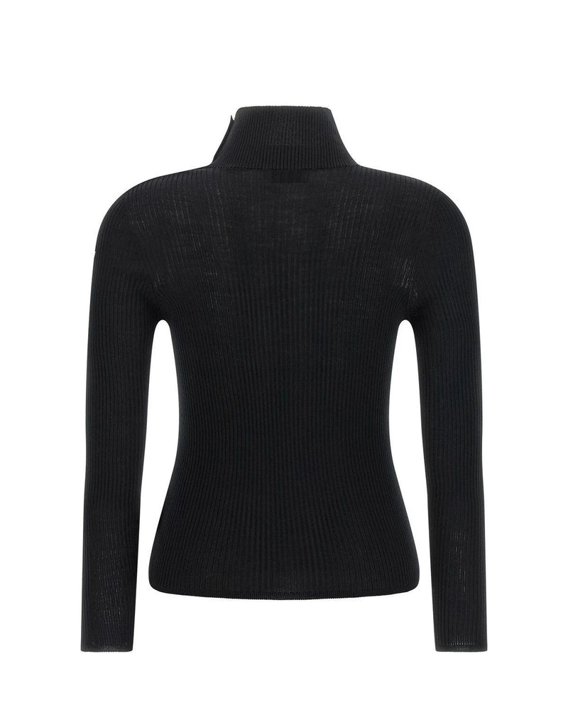 Moncler Sweater in black, Virgin Wool — view 2