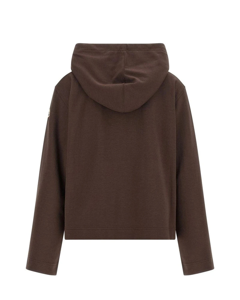 Moncler Hoodie in brown, Cotton — view 2