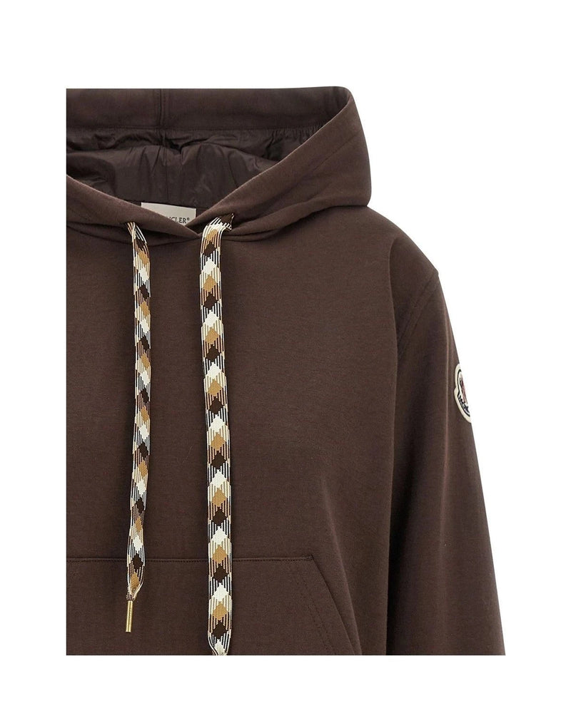 Moncler Hoodie in brown, Cotton — view 3