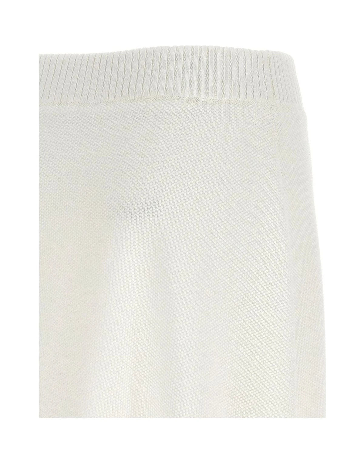 Brunello Cucinelli Skirt in white, Cotton — view 4