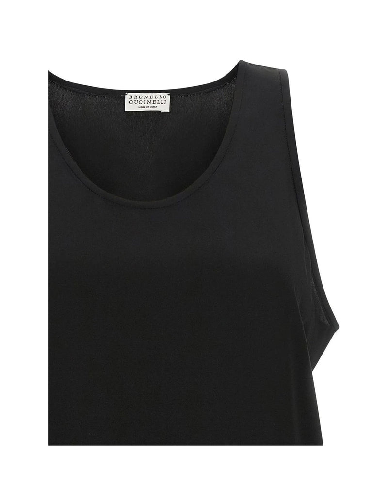 Brunello Cucinelli Blouse in black, Silk — view 3