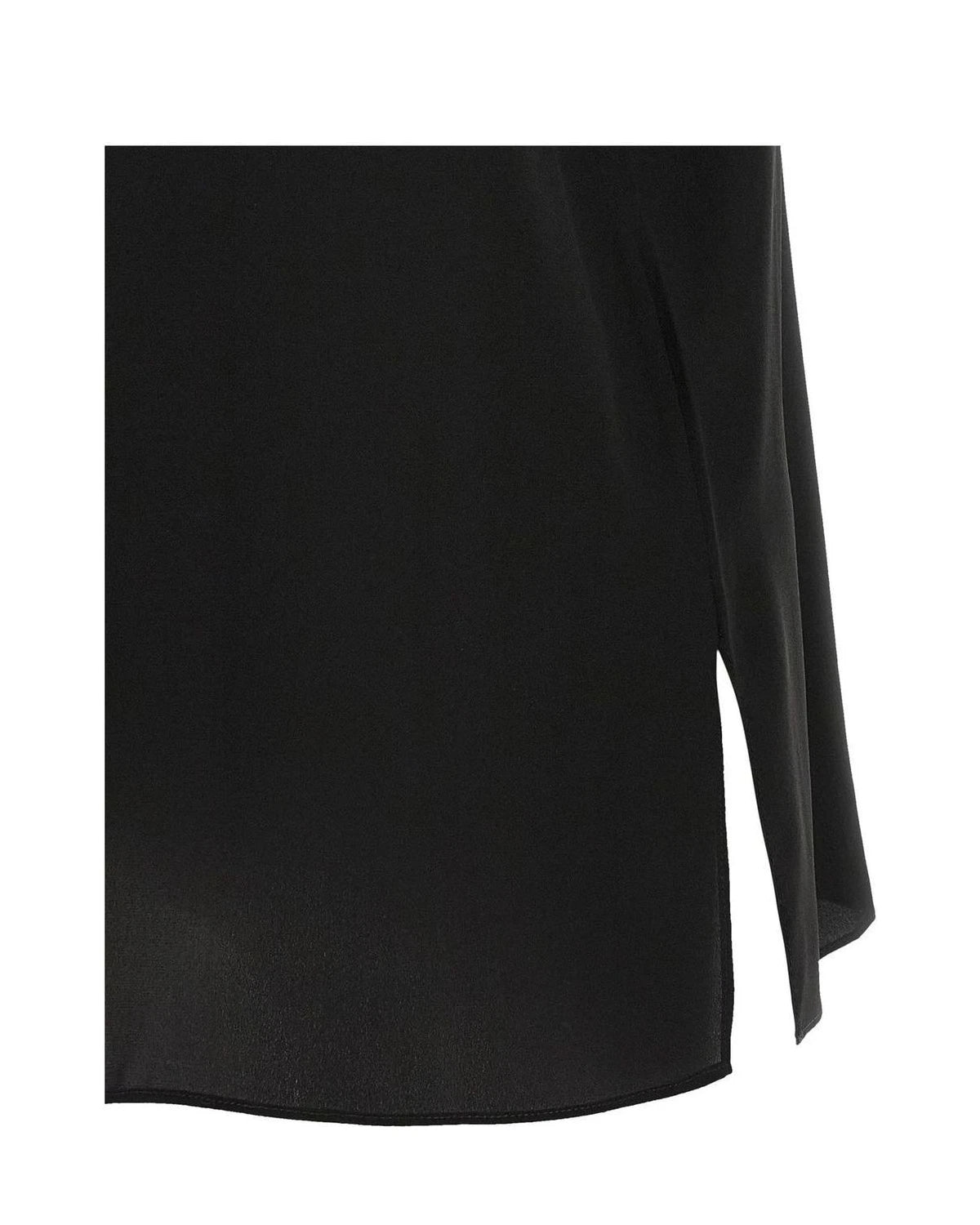 Brunello Cucinelli Blouse in black, Silk — view 4