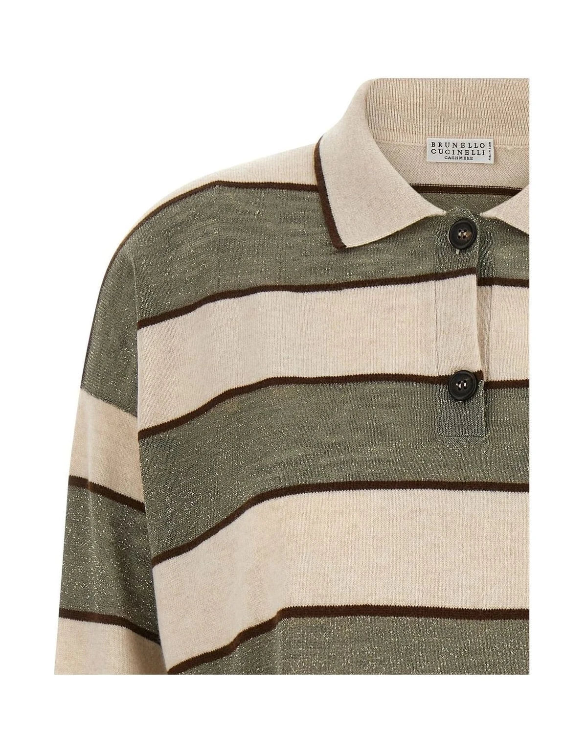 Brunello Cucinelli Polo in multicolor, Virgin Wool — view 3
