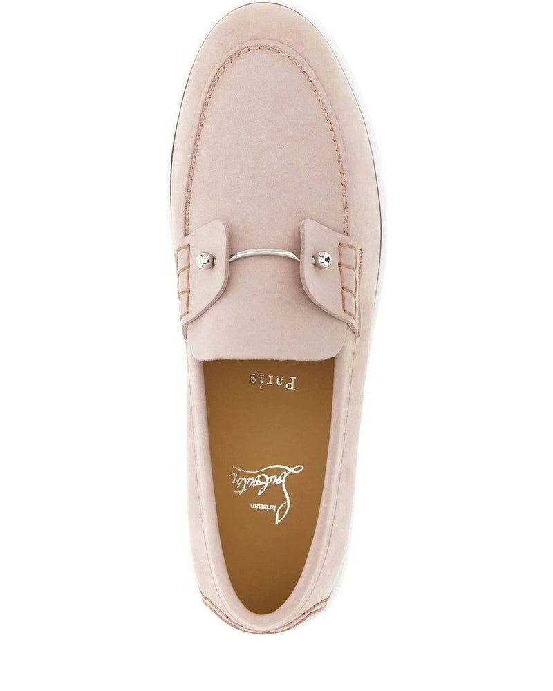 Christian Louboutin Loafers in pink, Calfskin Leather — view 4