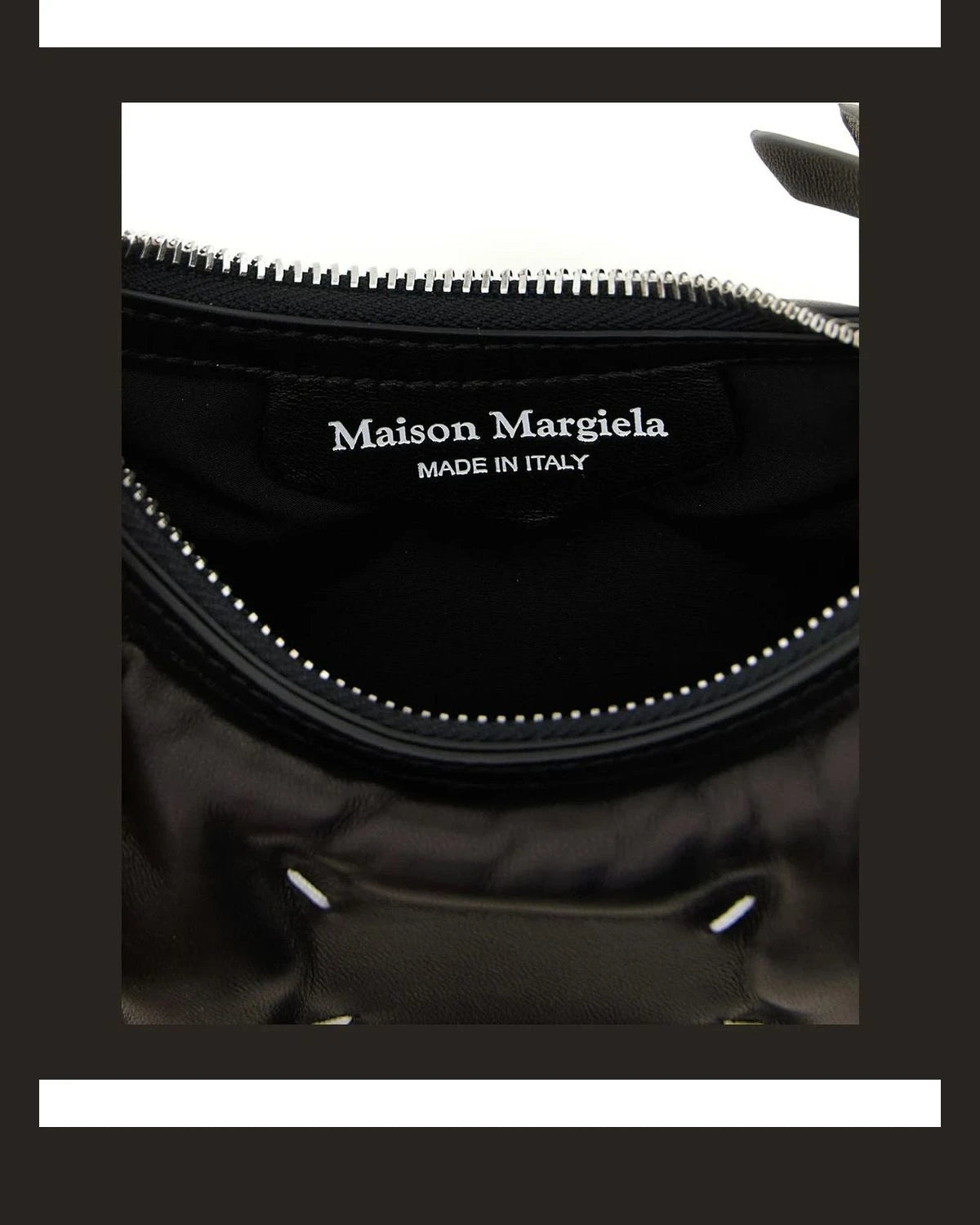 Maison Margiela Cross Body Bag in black, Lamb Leather — view 4