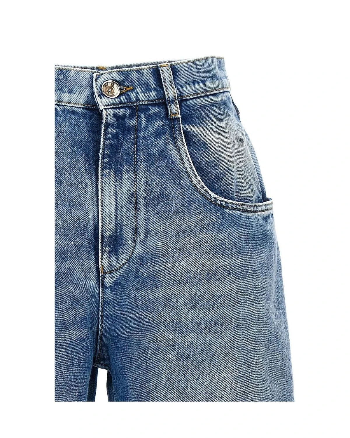 Maison Margiela Jean in blue, Cotton — view 3