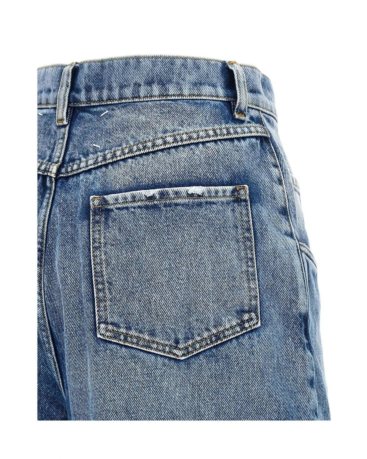 Maison Margiela Jean in blue, Cotton — view 4