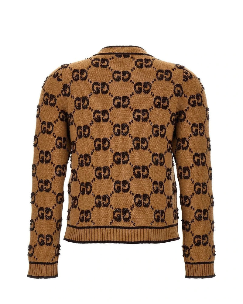 Gucci Cardigan in beige, Wool — view 2