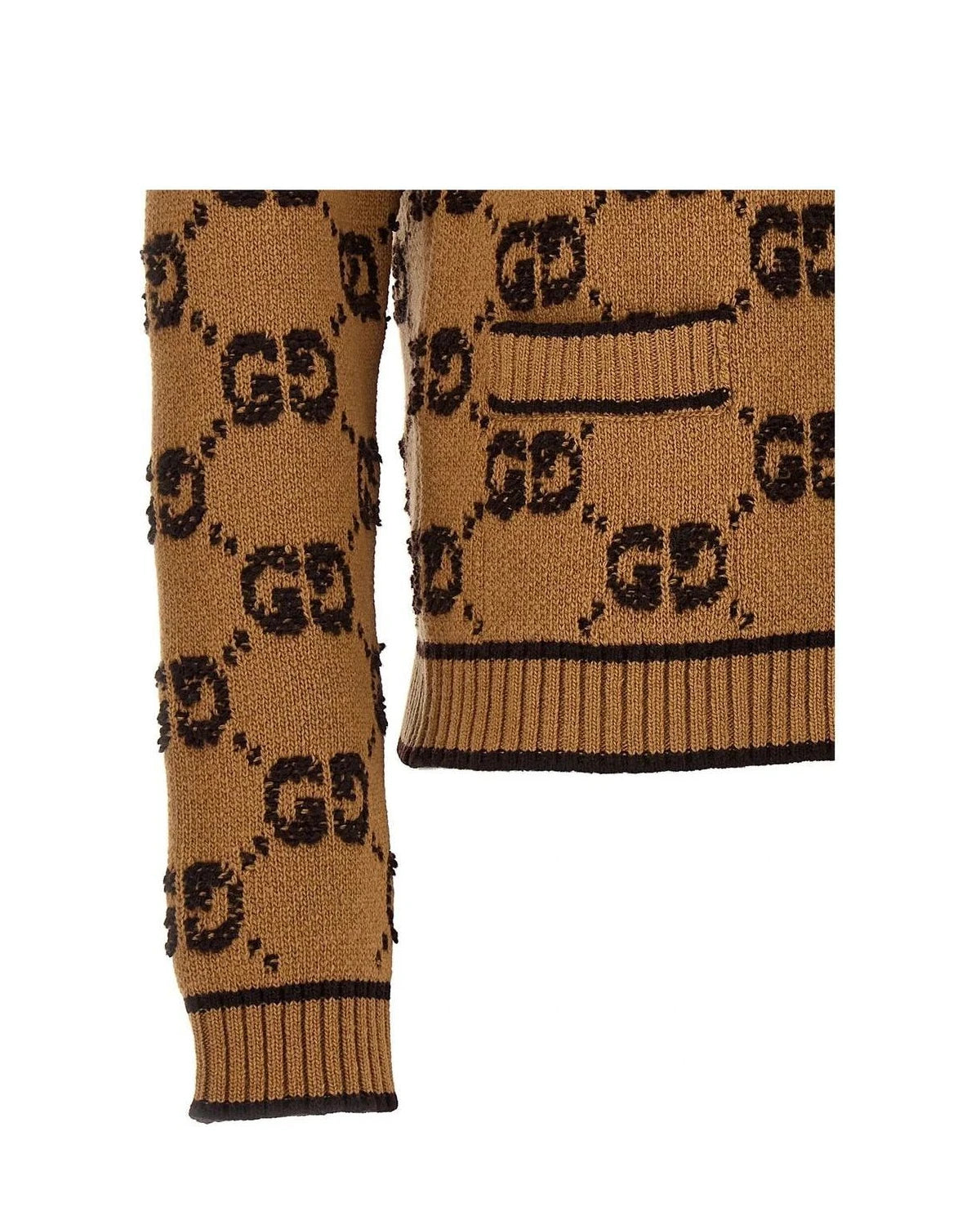 Gucci Cardigan in beige, Wool — view 4