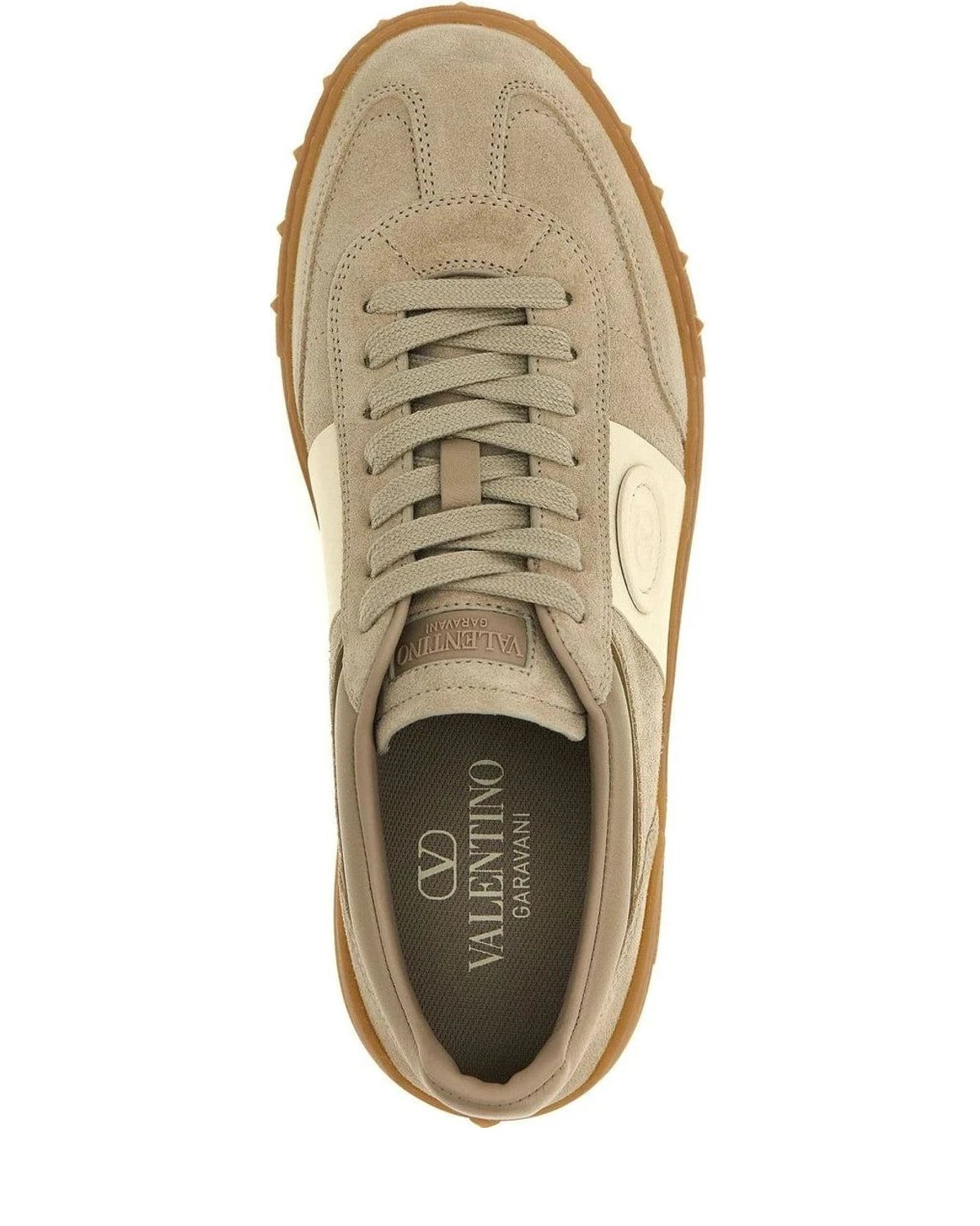 Valentino Garavani Sneakers in beige, Calfskin Leather — view 4