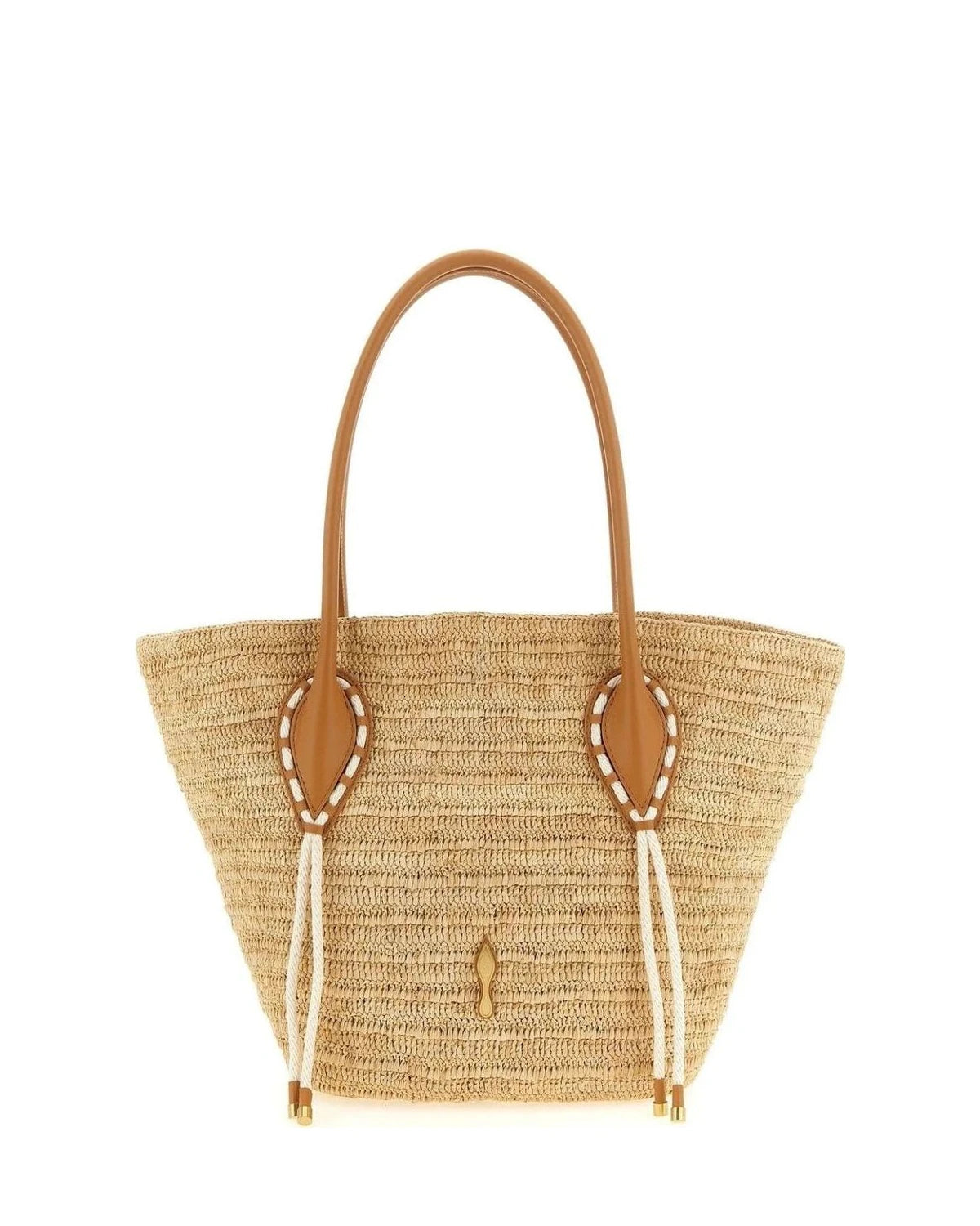 Christian Louboutin Tote Bag in beige, Raffia