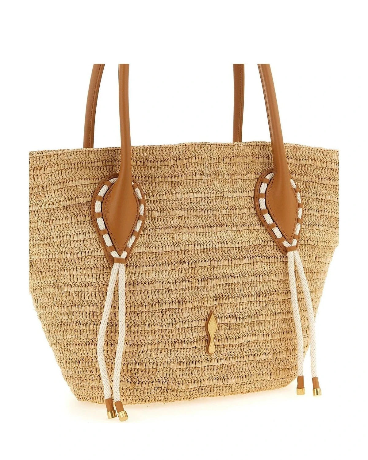 Christian Louboutin Tote Bag in beige, Raffia — view 3