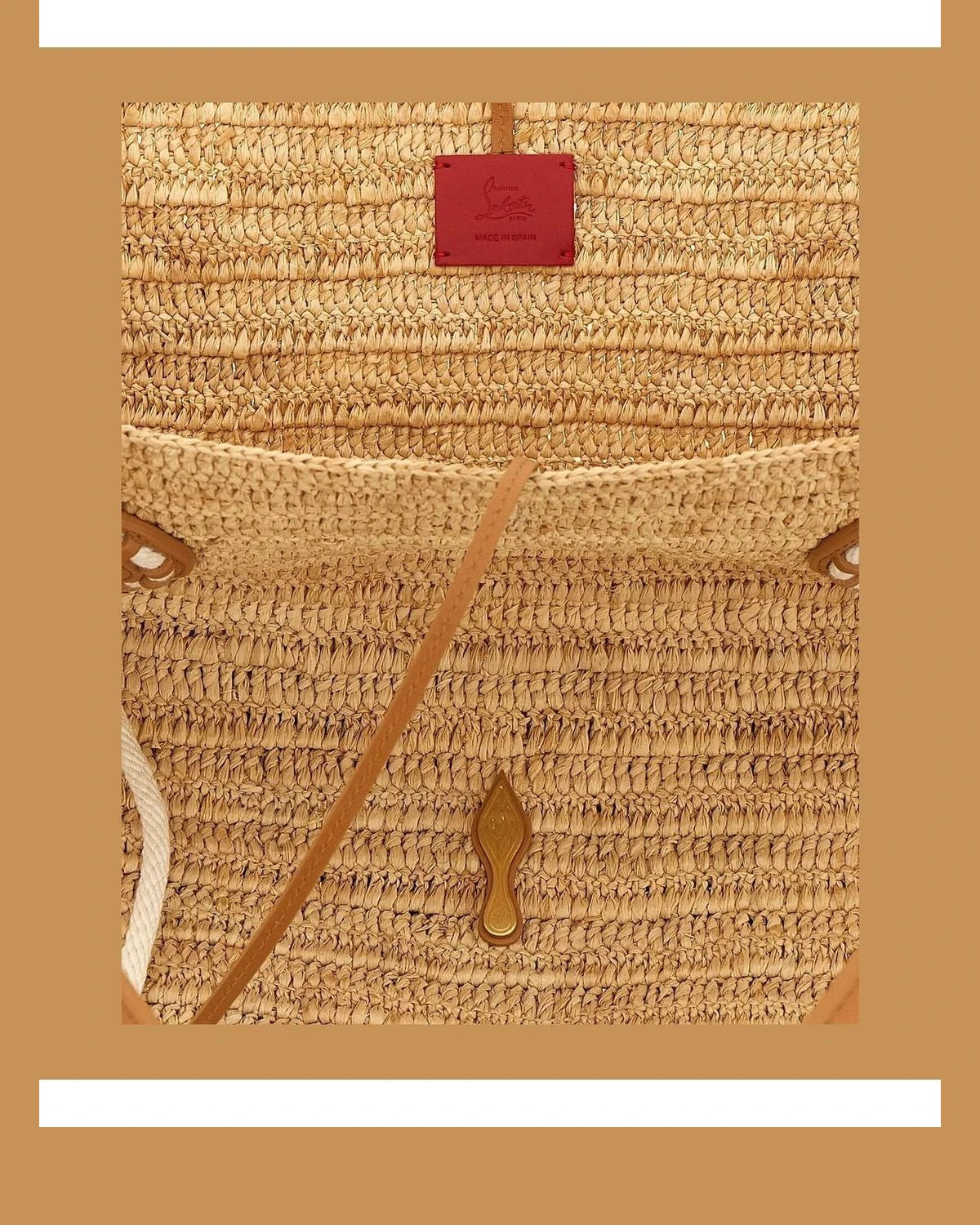 Christian Louboutin Tote Bag in beige, Raffia — view 4