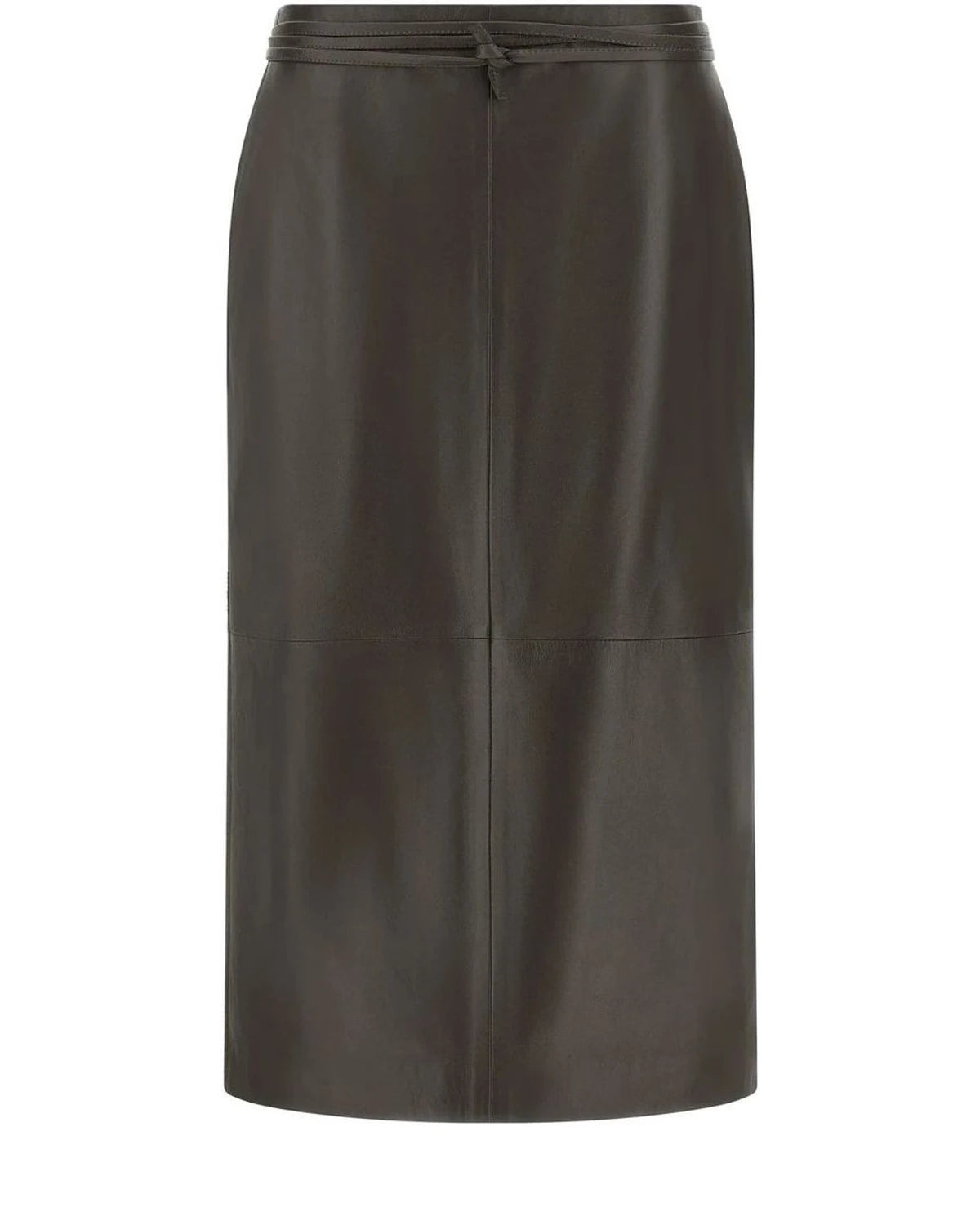 Alberta Ferretti Skirt in brown, Lamb Leather